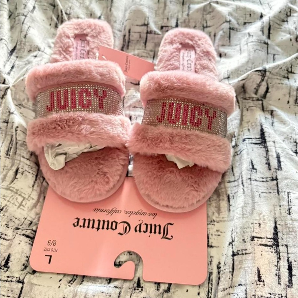Juicy Couture Soft Pink Slippers